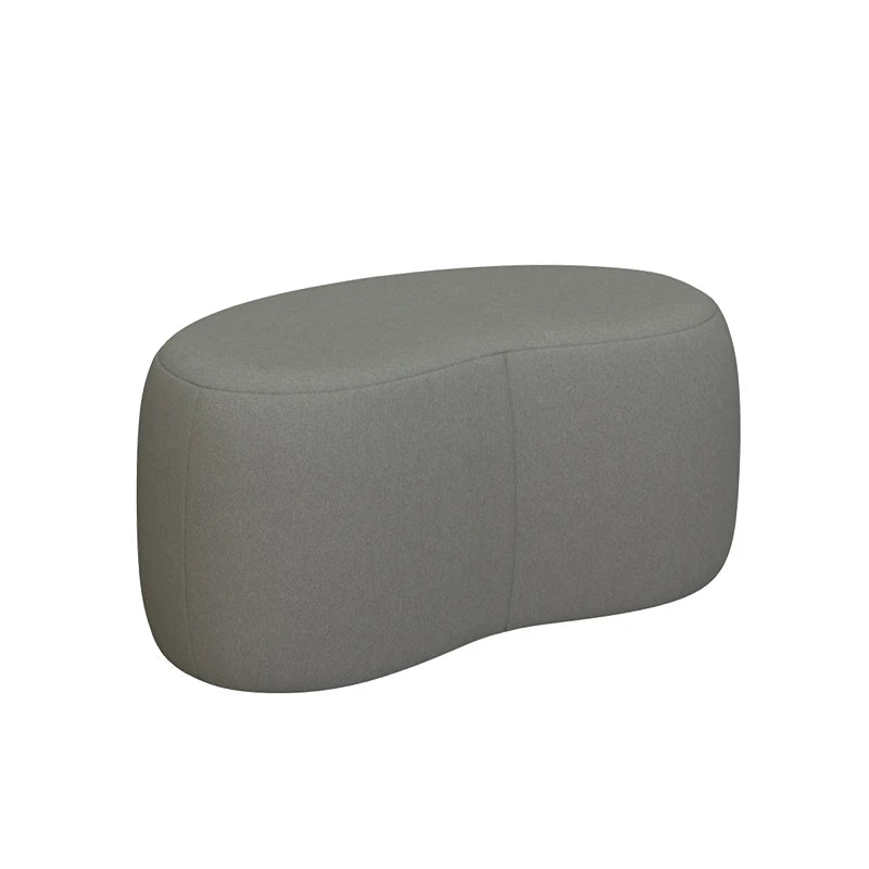 Banc scandinave design incurvé sans dossier