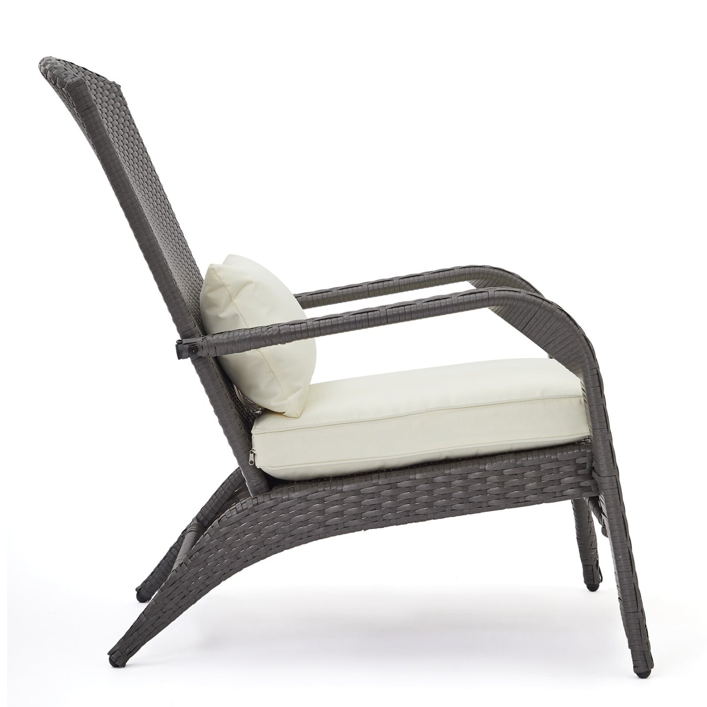 Fauteuil relax d'extérieur pour jardin ou terrasse en rotin