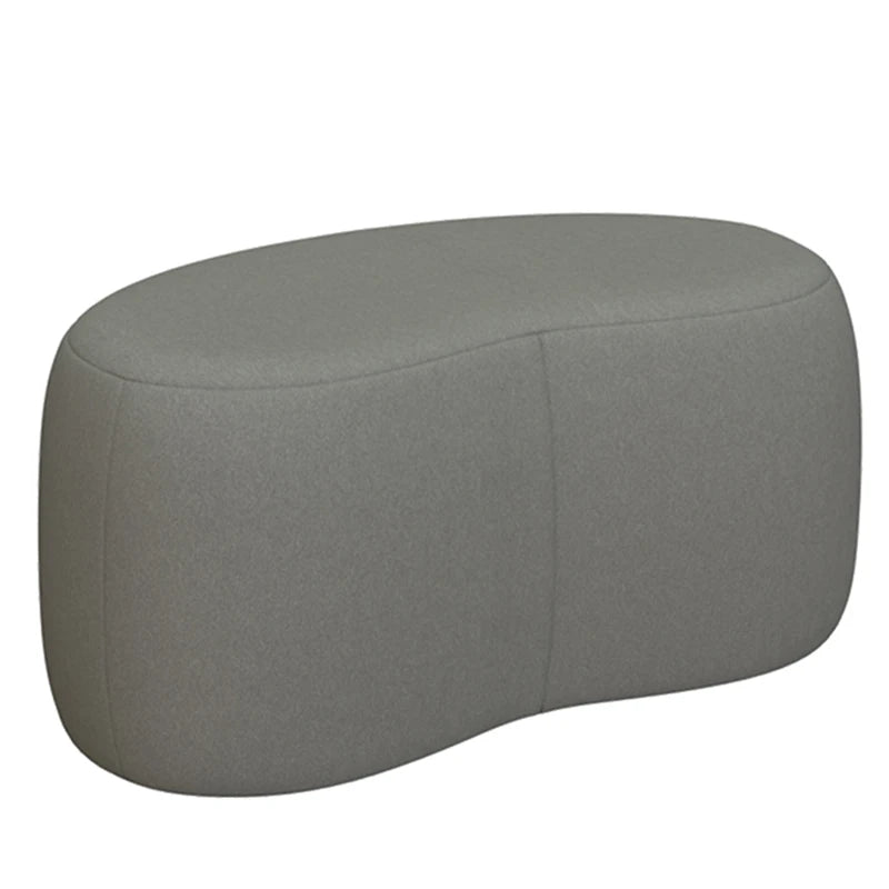 Banc scandinave design incurvé sans dossier