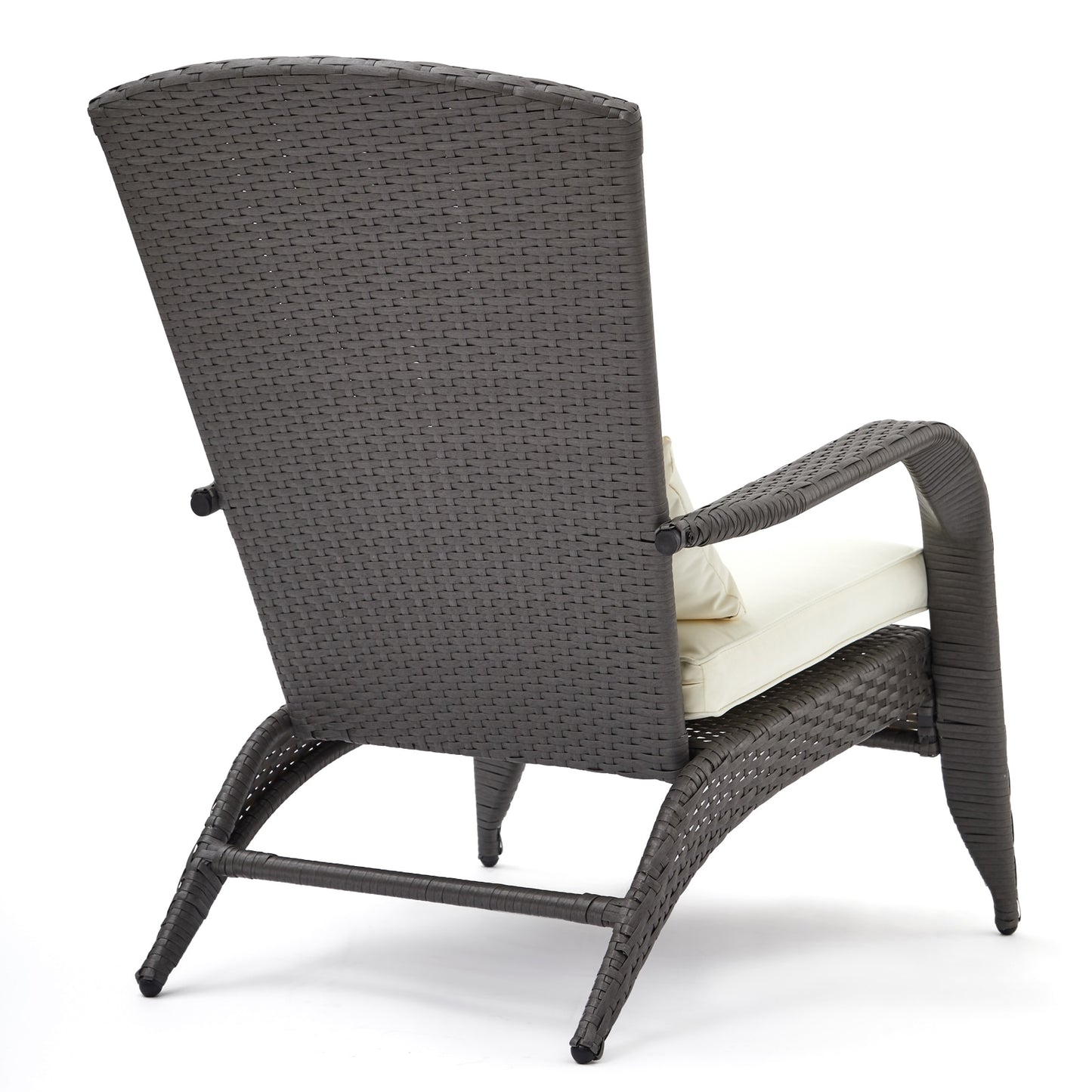 Fauteuil relax d'extérieur pour jardin ou terrasse en rotin
