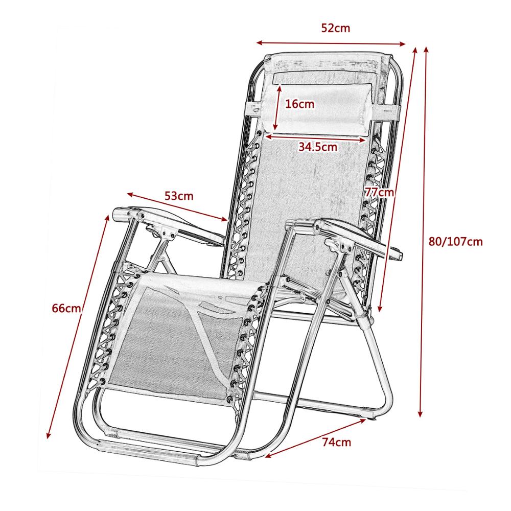 Chaise longue pliante pour extérieur