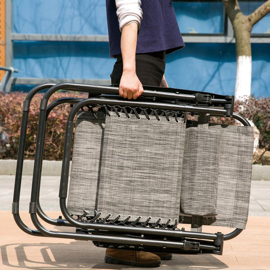 Chaise longue pliable légère