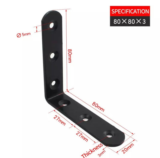 Équerre pour pieds de chaise (lot de 8)