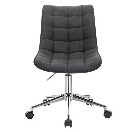 Chaise de bureau rotative sur roulettes ajustable avec assise rembourrée