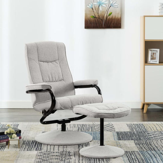 Fauteuil relax ajustable avec accoudoirs et repose pieds