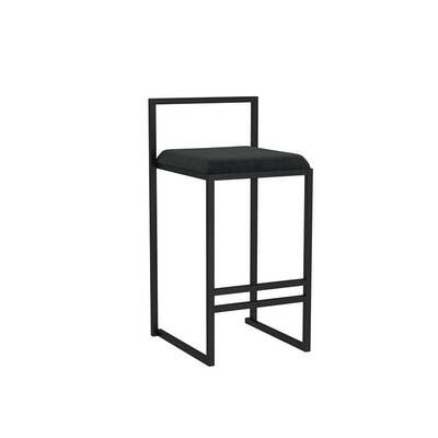 Chaise de bar moderne en métal noir
