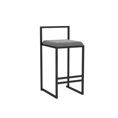 Chaise de bar moderne en métal noir
