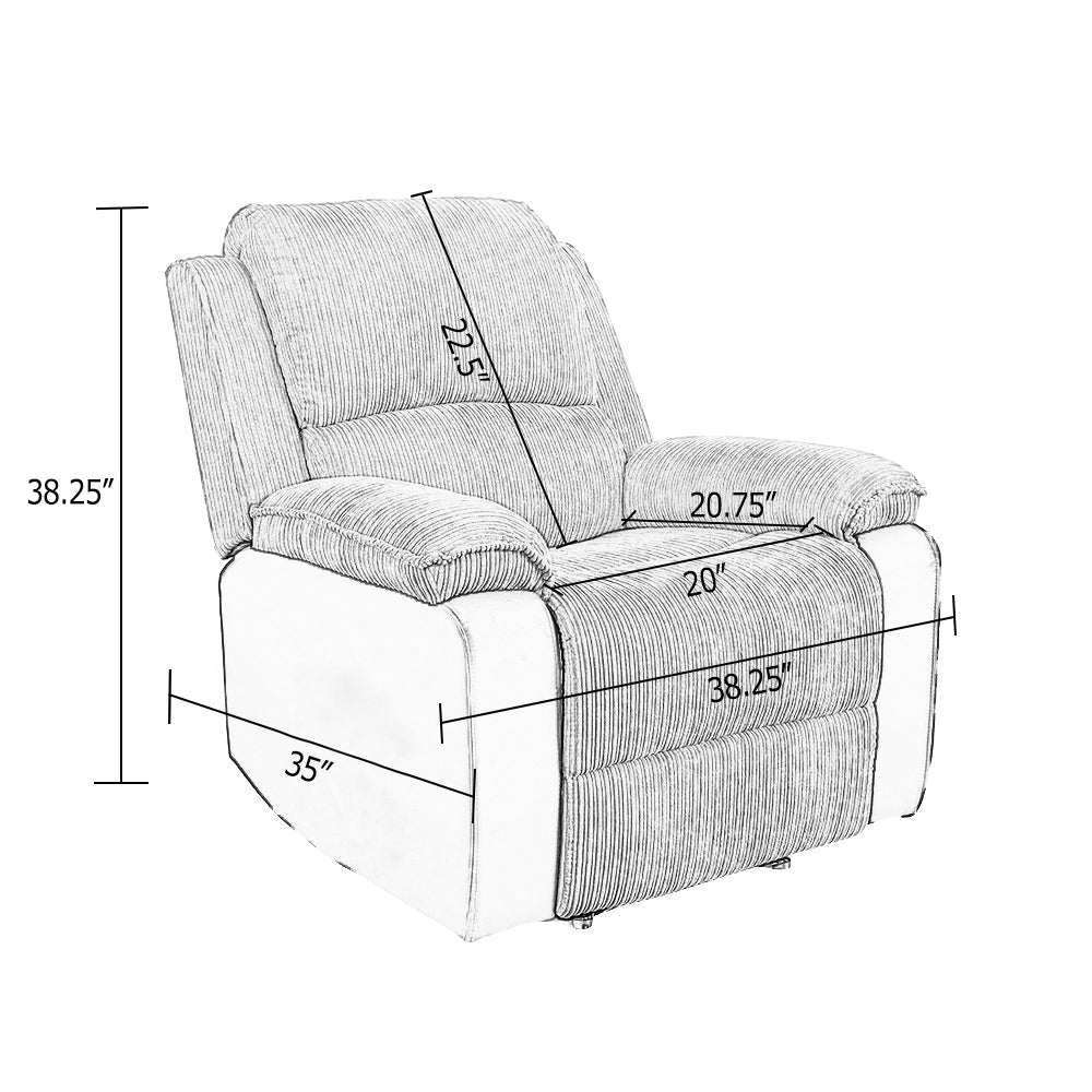 Fauteuil relax confort inclinable à commande électrique