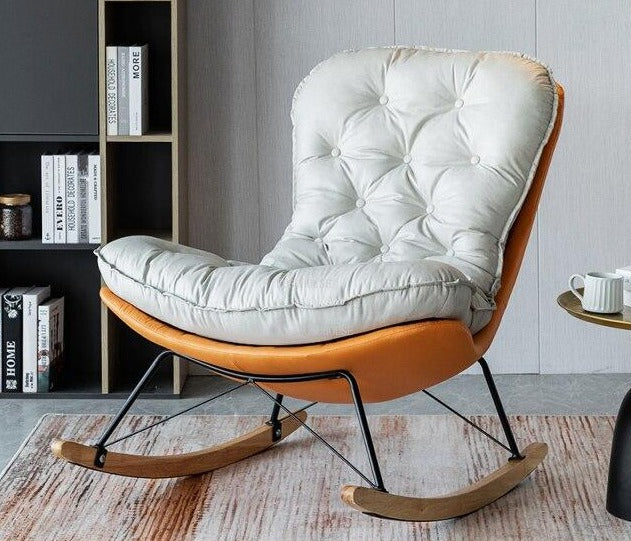 Fauteuil relax à bascule avec renfort matelassé