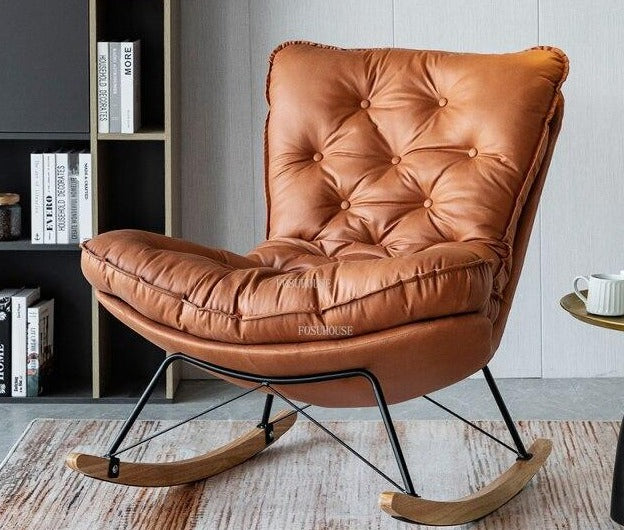 Fauteuil relax à bascule avec renfort matelassé