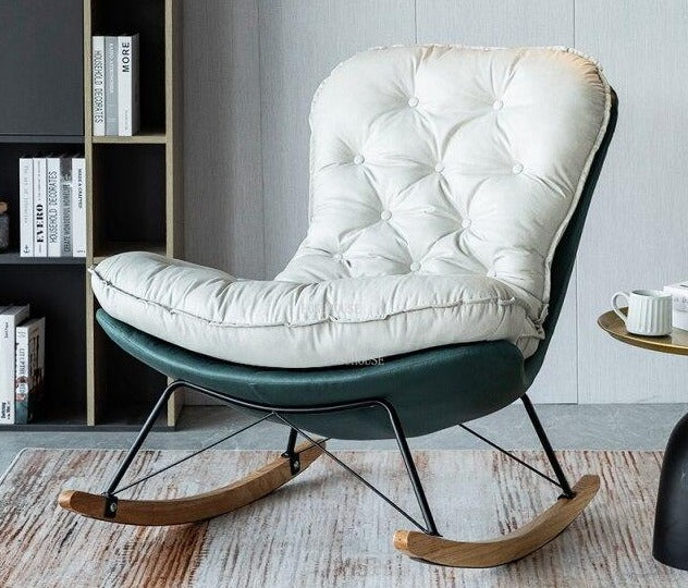 Fauteuil relax à bascule avec renfort matelassé