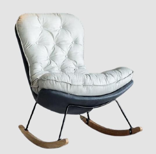 Fauteuil relax à bascule avec renfort matelassé