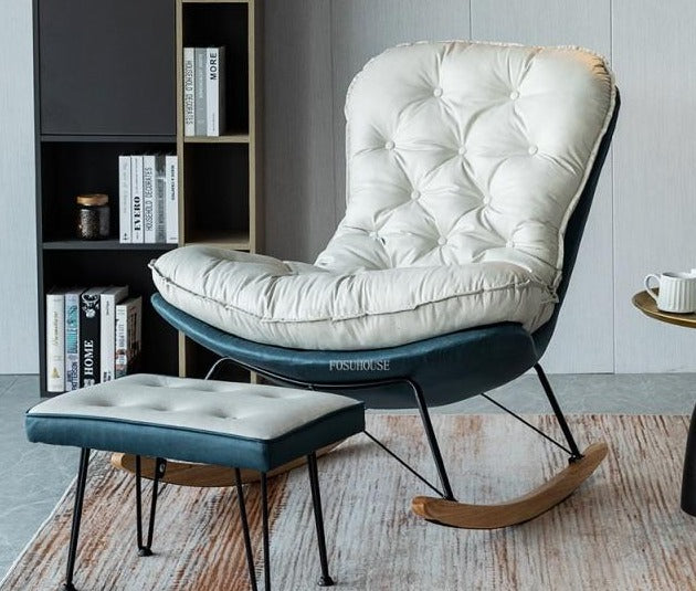 Fauteuil relax à bascule avec renfort matelassé