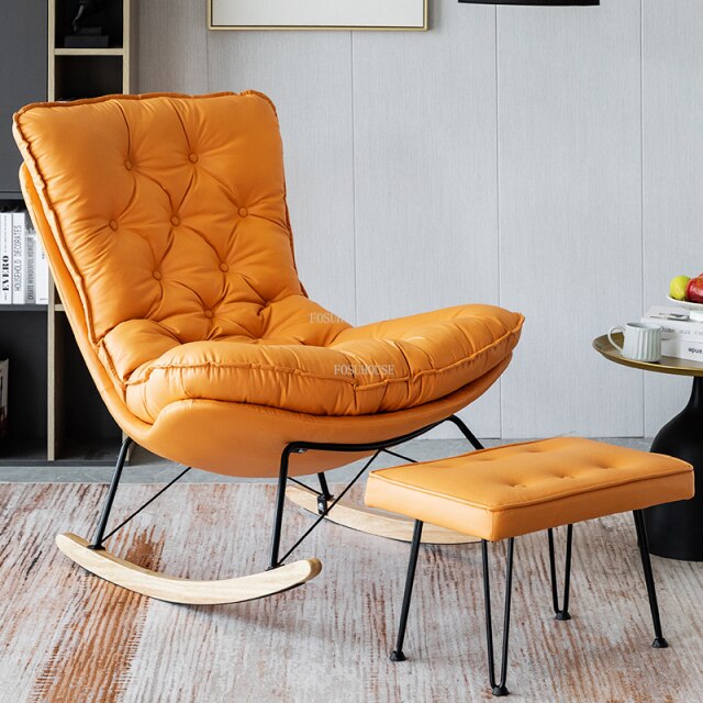 Fauteuil relax à bascule avec renfort matelassé