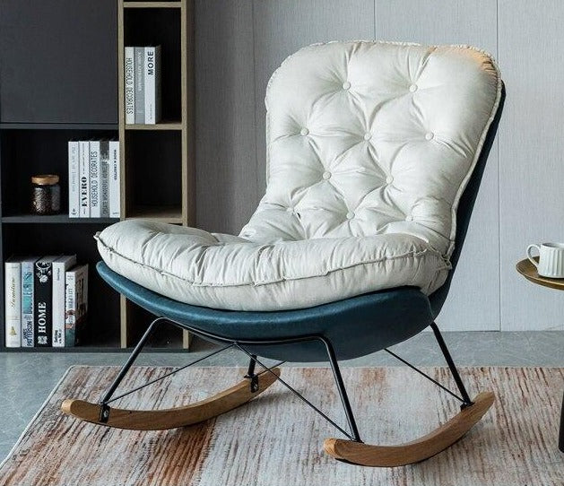 Fauteuil relax à bascule avec renfort matelassé