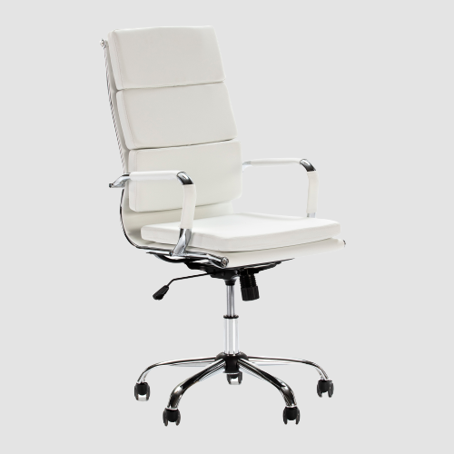 Chaise de bureau design avec dossier à plaques horizontales