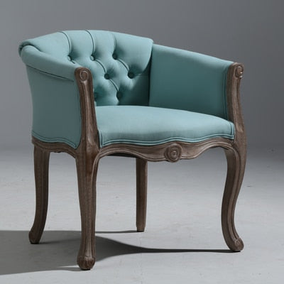 Fauteuil vintage capitonné impérial