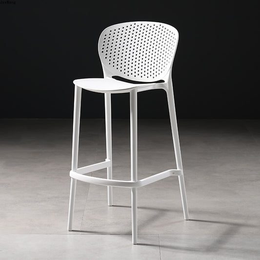 Chaise de bar moderne avec dossier nid d'abeille