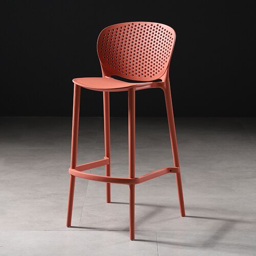 Chaise de bar moderne avec dossier nid d'abeille