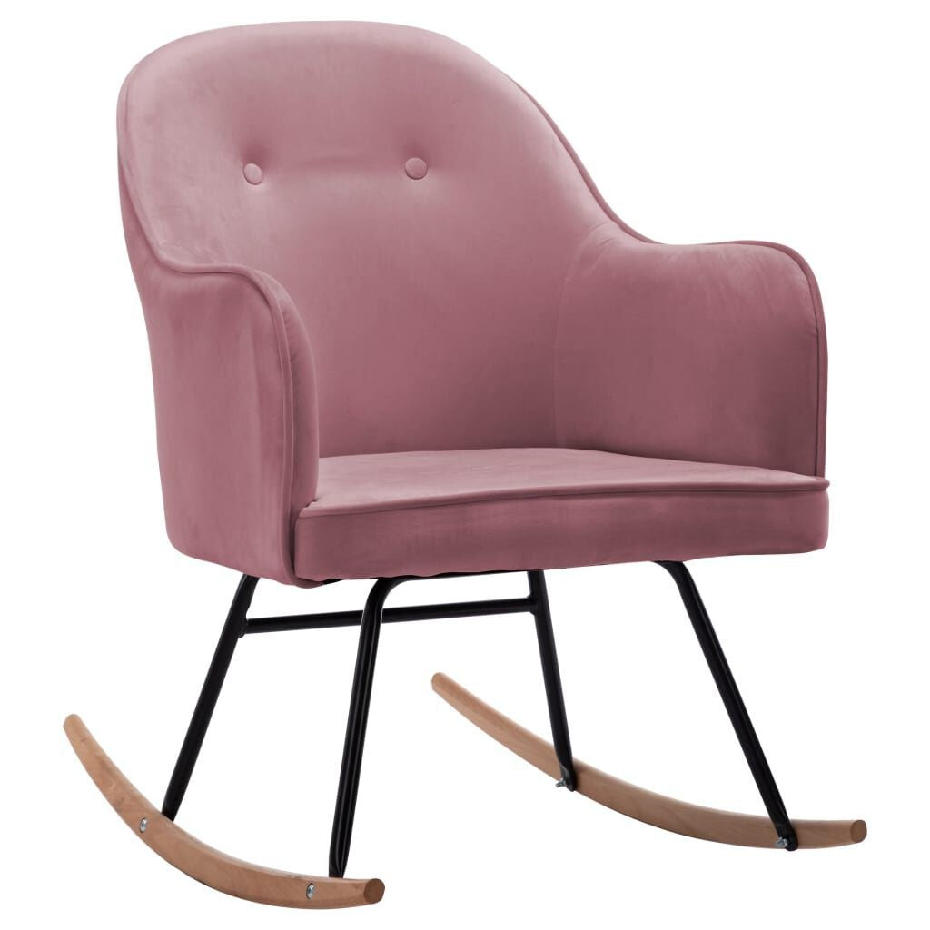 Fauteuil relax à bascule en velours
