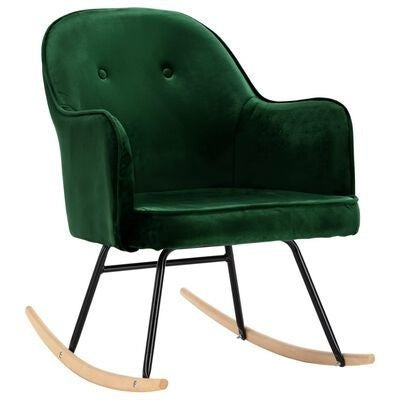 Fauteuil relax à bascule en velours