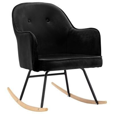 Fauteuil relax à bascule en velours