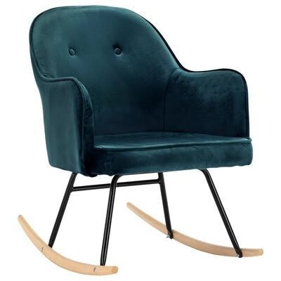 Fauteuil relax à bascule en velours