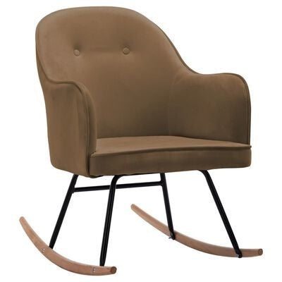 Fauteuil relax à bascule en velours
