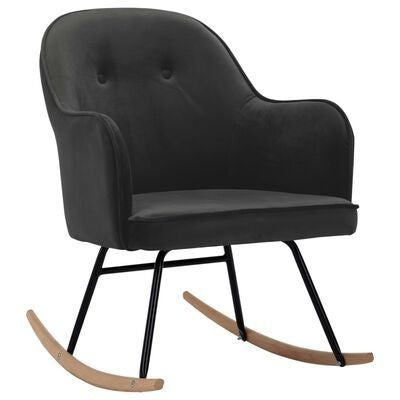Fauteuil relax à bascule en velours
