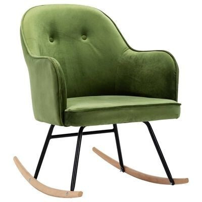Fauteuil relax à bascule en velours
