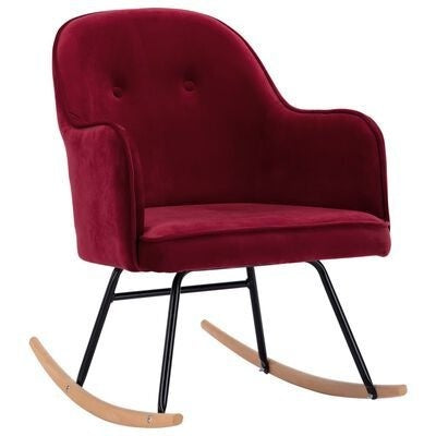 Fauteuil relax à bascule en velours