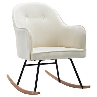 Fauteuil relax à bascule en velours