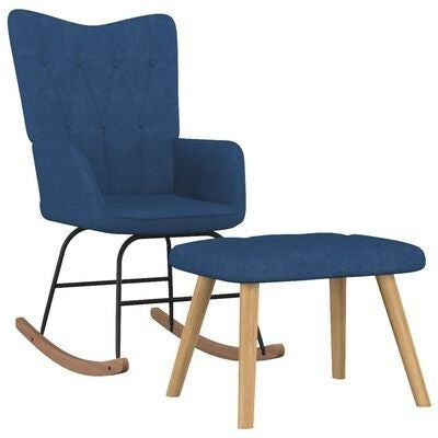 Fauteuil à bascule moderne minimaliste à dossier large