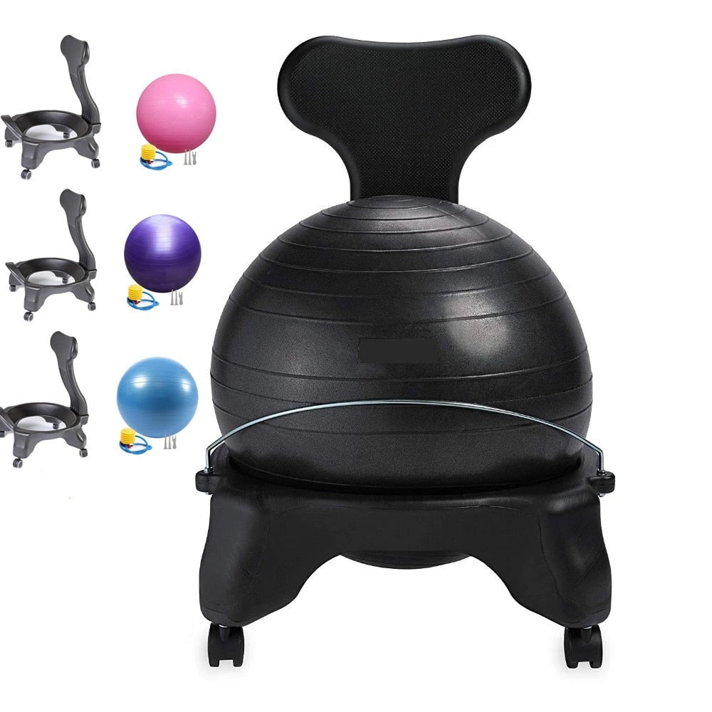 Chaise de bureau ballon ergonomique suisse ball