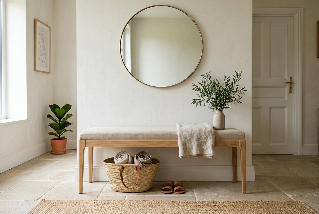 Banc d'entrée : quelle taille, quelle hauteur, quelle profondeur ?