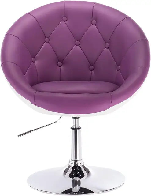 fauteuil vintage simili violet