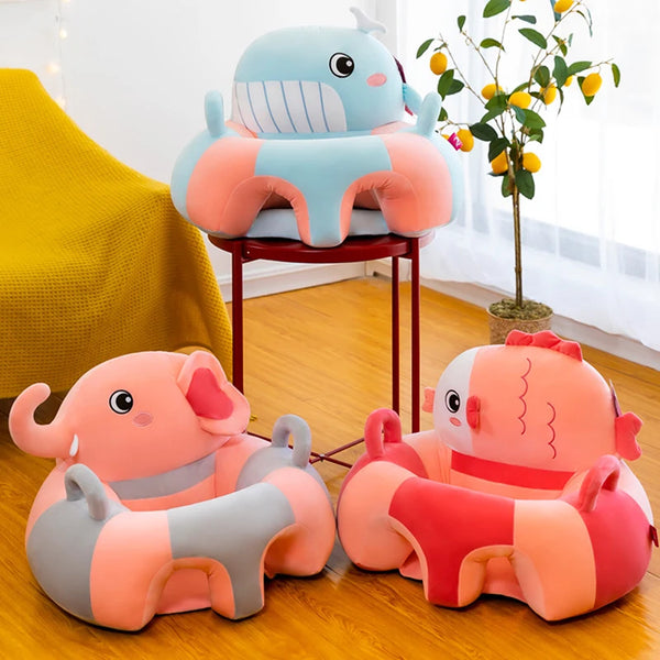 Fauteuil chambre bébé peluche animaux avec passage pour jambes