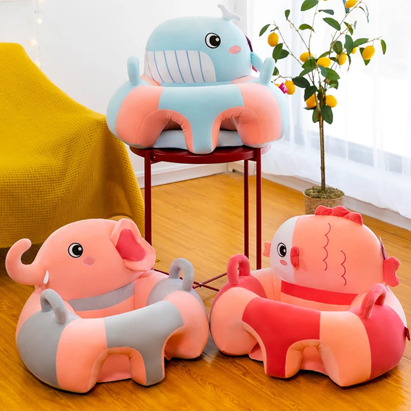 Fauteuil chambre bébé peluche animaux avec passage pour jambes