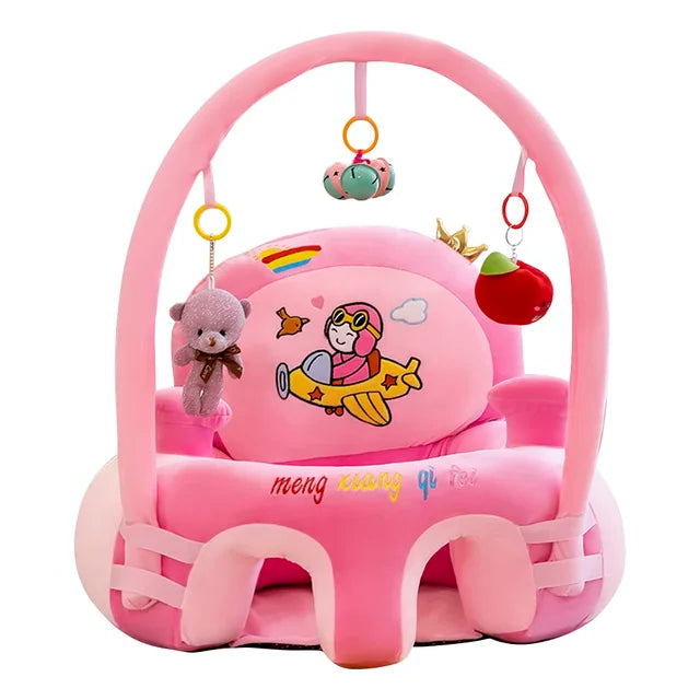 Fauteuil chambre bébé rembourré avec arche jouet intégrée