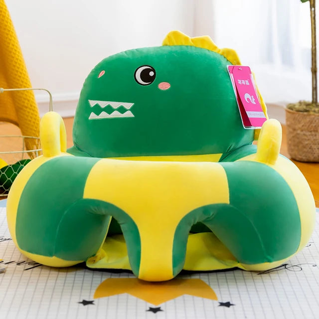 Fauteuil pour bebe en peluche dino