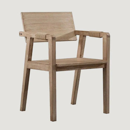 Chaise scandinave en bois clair brut