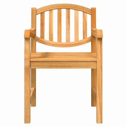 Chaises de jardin en bois de teck 58x59x88 cm (par 2)