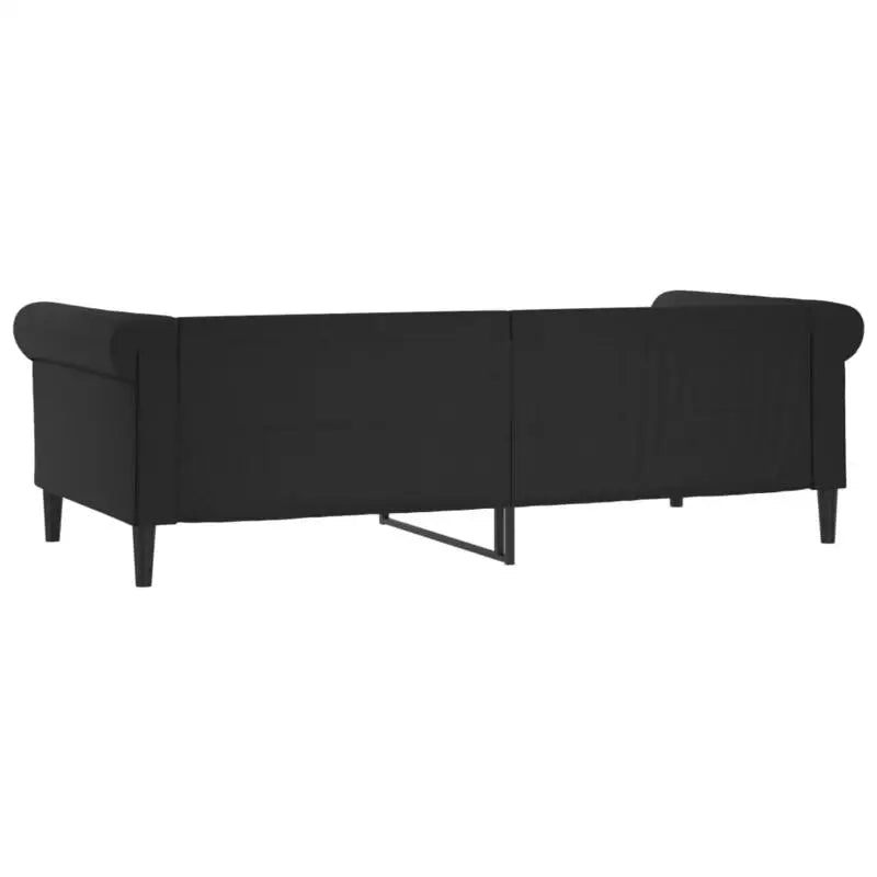 Canapé chesterfield lit de repos en similicuir avec matelas 90 x 190 cm – vue de dos