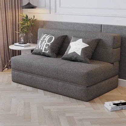 Canapé convertible minimaliste en tissu