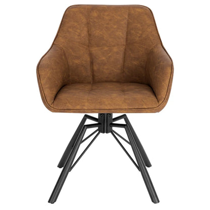 Chaise moderne rotative simili camel
