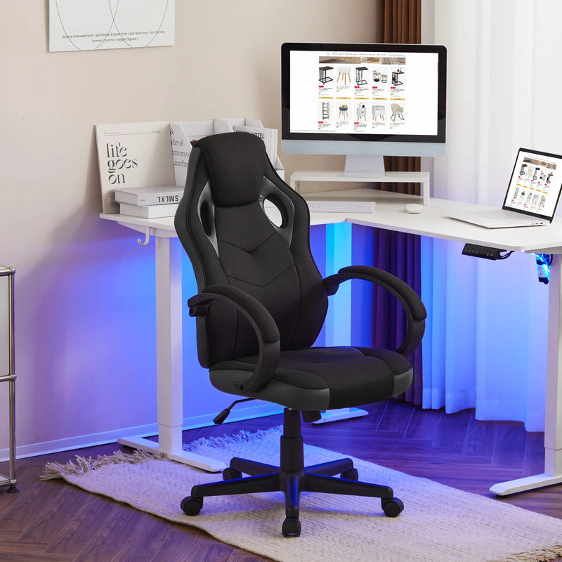 Fauteuil gaming ergonomique noir
