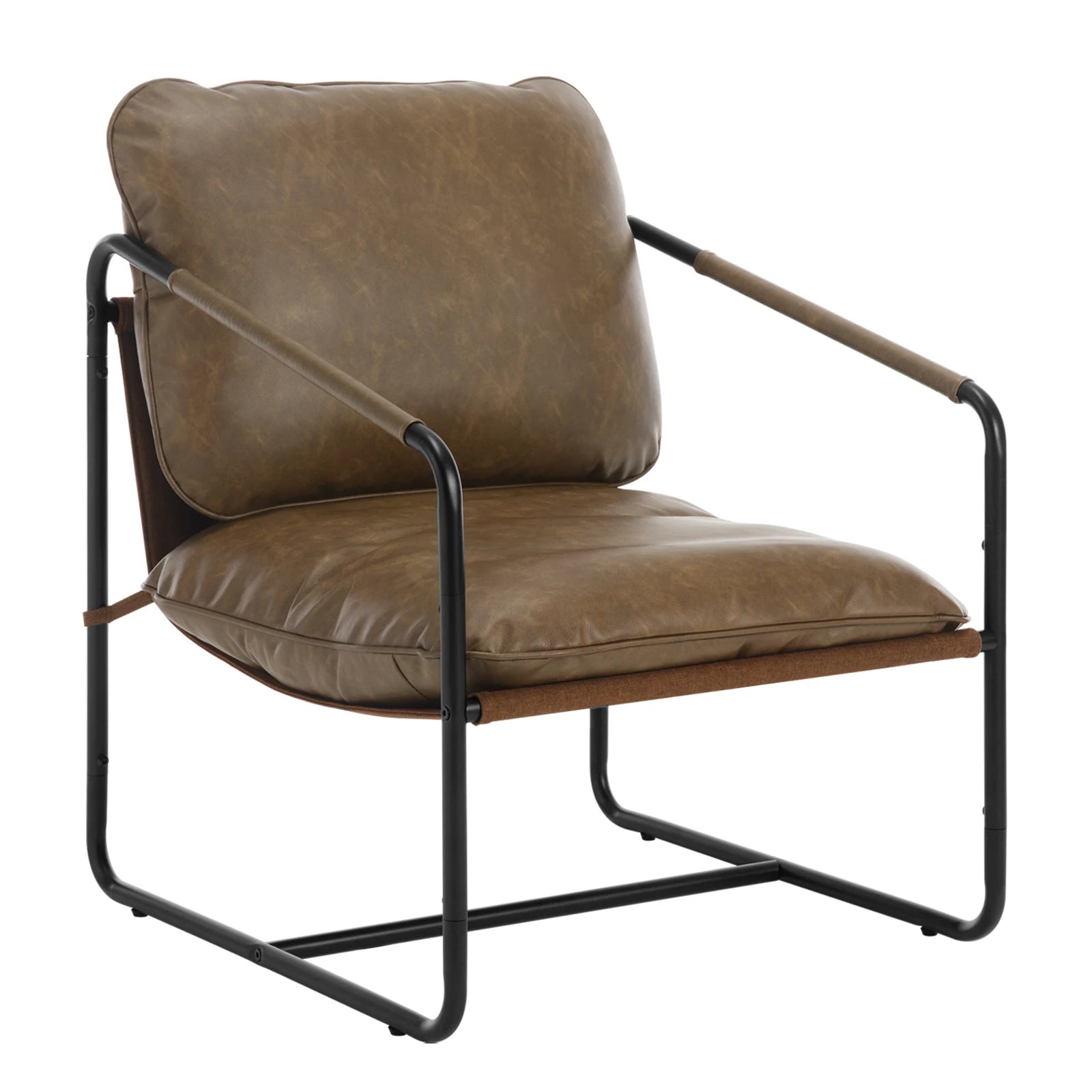 Fauteuil vintage design marron