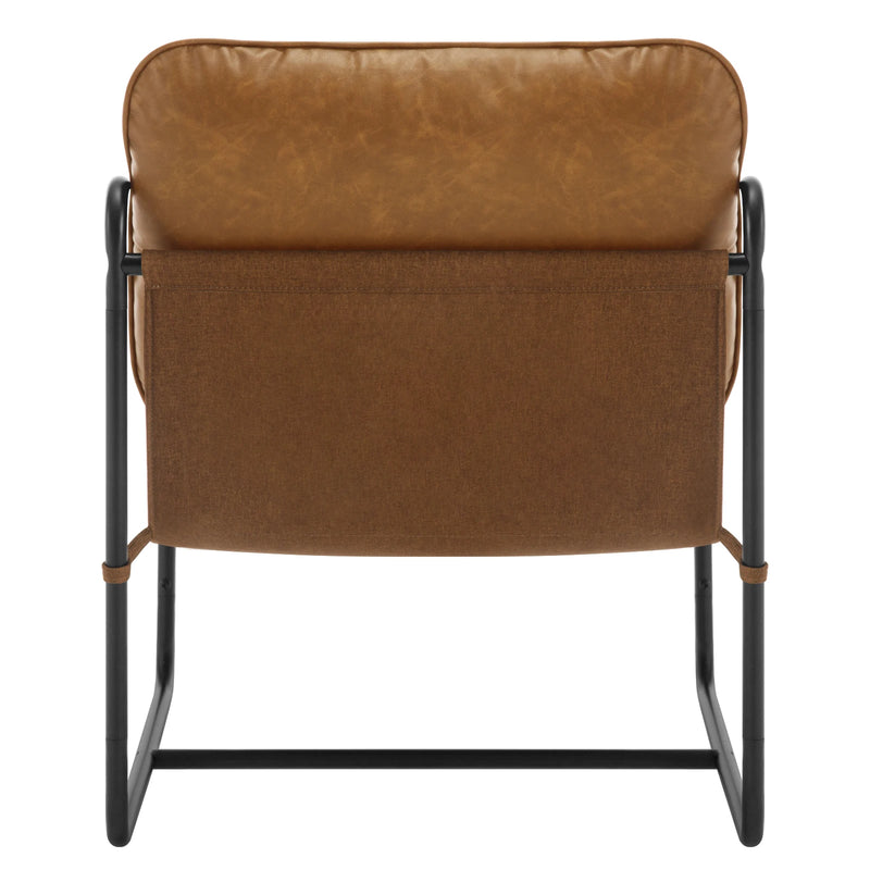 Fauteuil vintage design marron