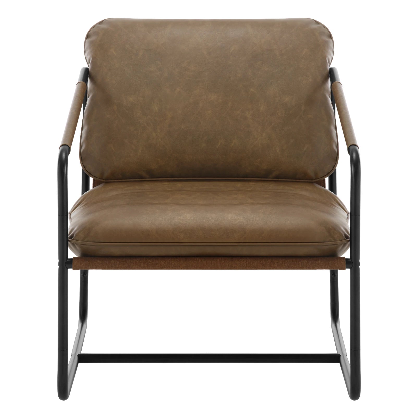 Fauteuil vintage design marron