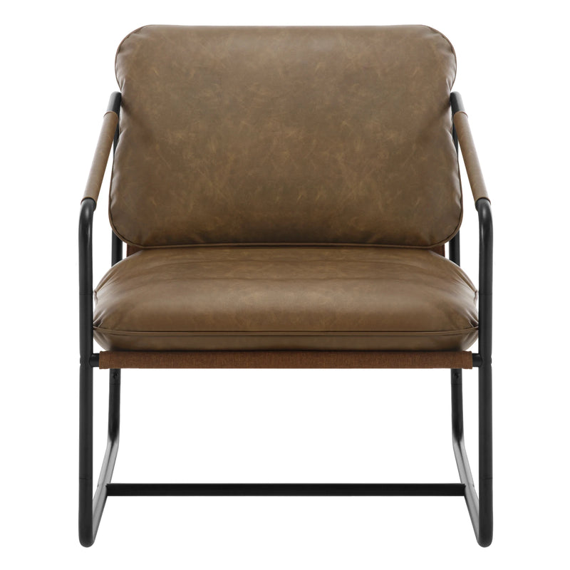 Fauteuil vintage design marron